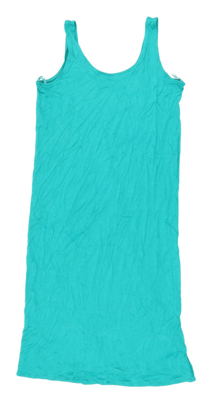 Womens UK Size S Marks and Spencer Green Basic Tank