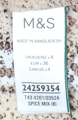 Womens UK Size 8 Marks and Spencer Beige Camisole Camisole