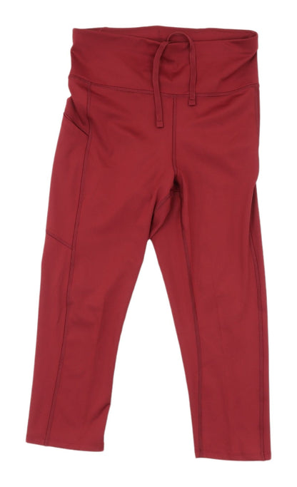 Marks and Spencer Women's Red Cropped Trousers, Size 8