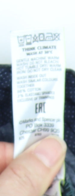 Marks and Spencer Black Chino Trousers, Size 30