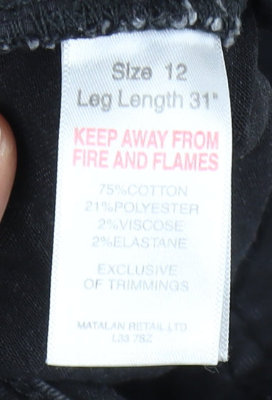Matalan Women's Black Skinny Jeans Size 12