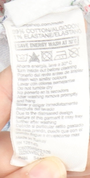 Topshop Women's Blue Cut-Off Denim Shorts, Size 10