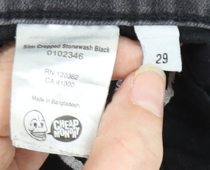 Cheap Monday Women's Grey Slim Cropped Jeans