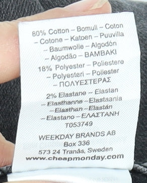 Cheap Monday Women's Grey Slim Cropped Jeans