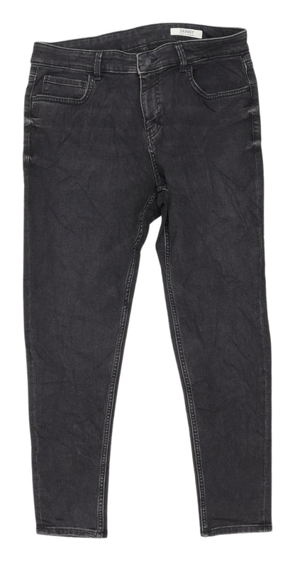 Womens UK Size 14 Marks and Spencer Regular Fit Skinny Black Jeans