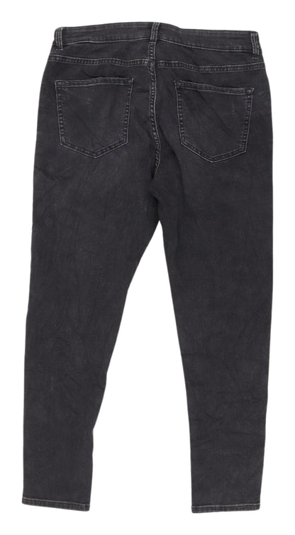 Womens UK Size 14 Marks and Spencer Regular Fit Skinny Black Jeans