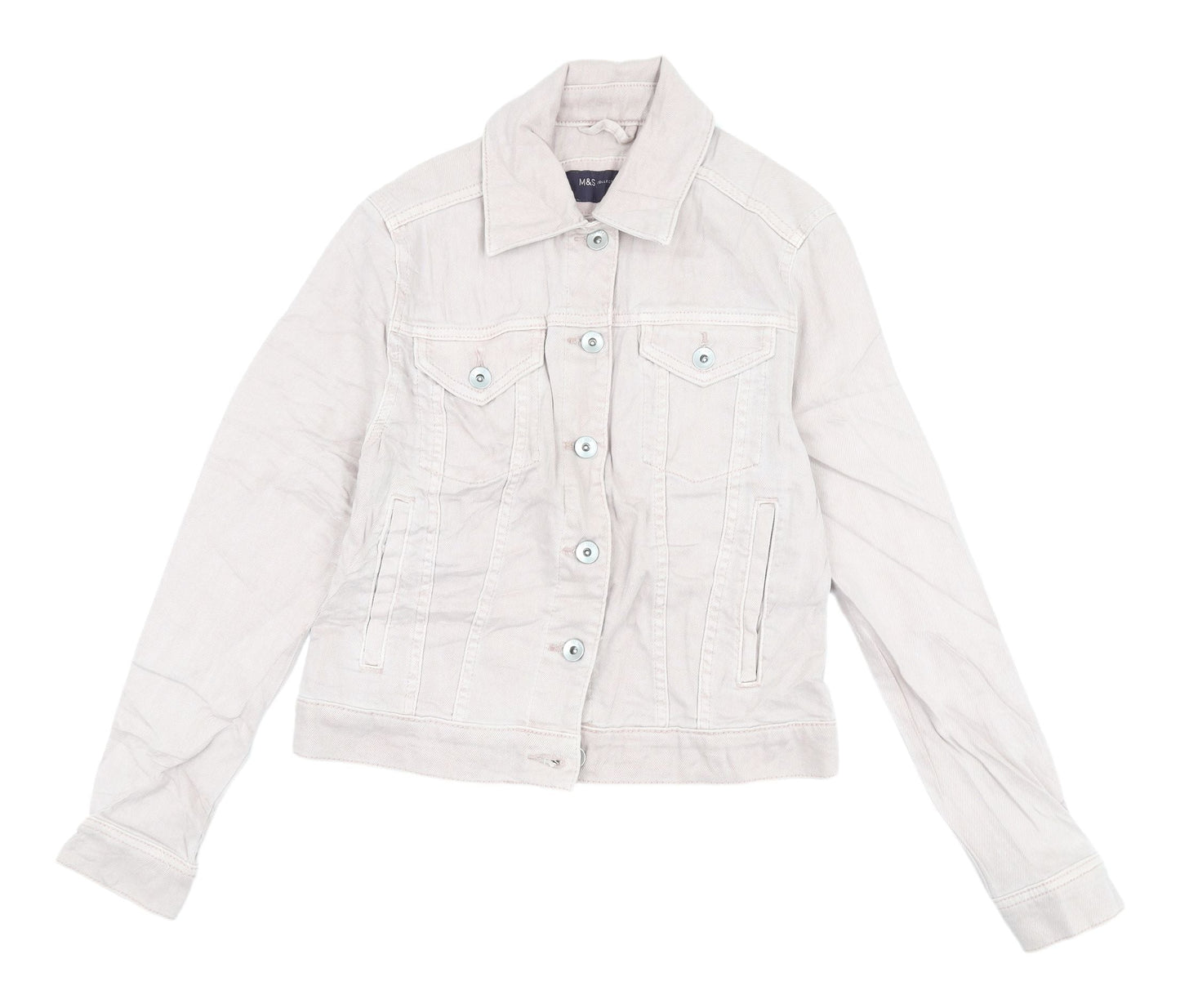 Marks and Spencer Women's Pink Basic Jacket Size 6