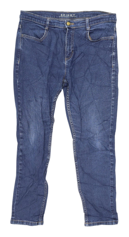 Womens UK Size 12 Marks and Spencer Slim Fit Skinny Blue Jeans