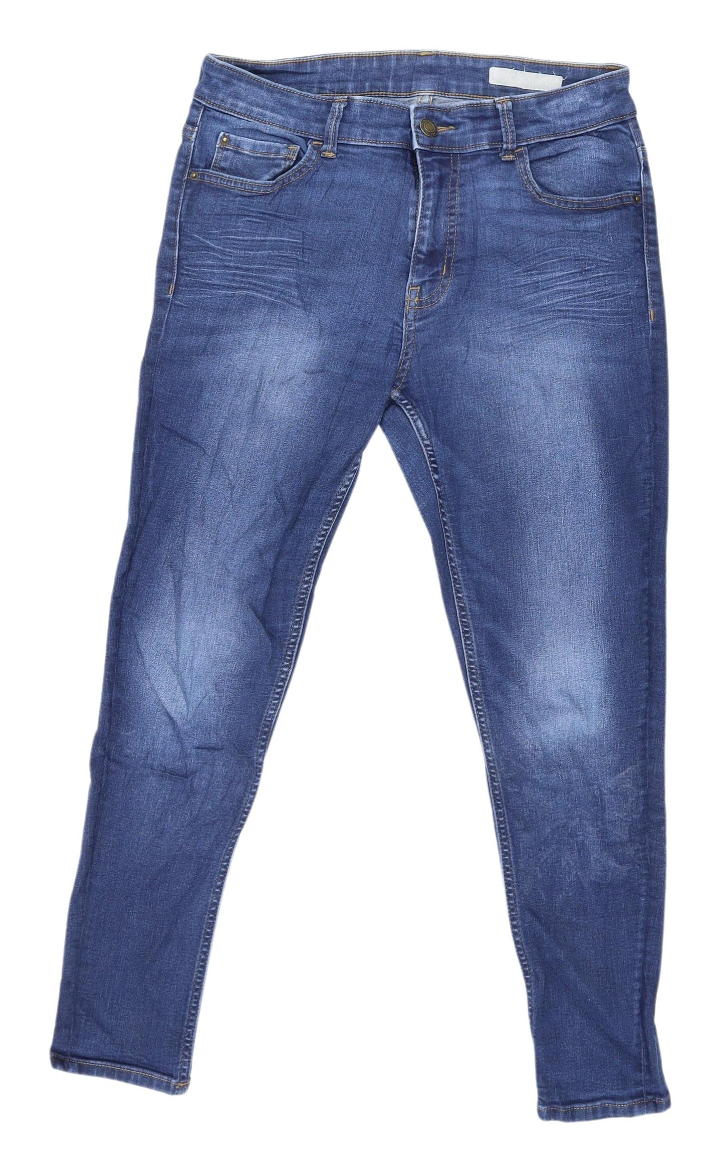 Womens UK Size 10 Marks and Spencer Slim Fit Skinny Blue Jeans