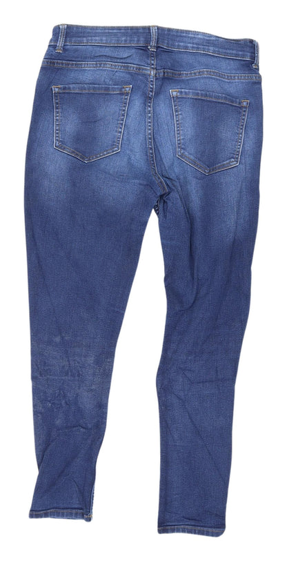 Womens UK Size 10 Marks and Spencer Slim Fit Skinny Blue Jeans