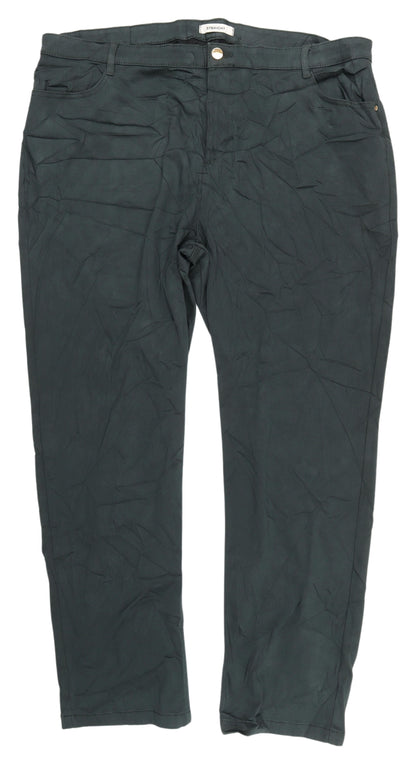 Womens UK Size 3XS Marks and Spencer Regular Fit Straight Green Jeans