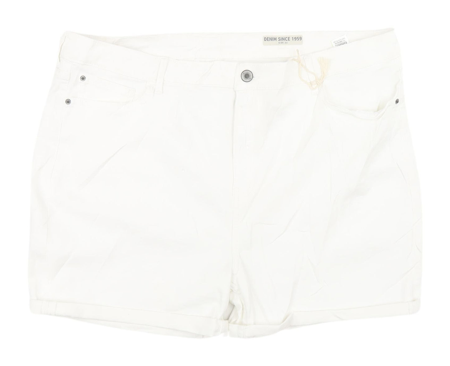 Marks and Spencer Women's White Shorts Size 22