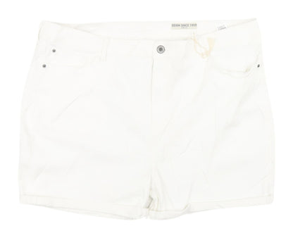 Marks and Spencer Women's White Shorts Size 22