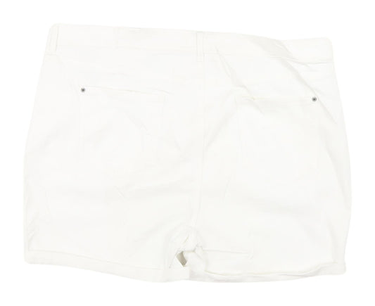 Marks and Spencer Women's White Shorts Size 22