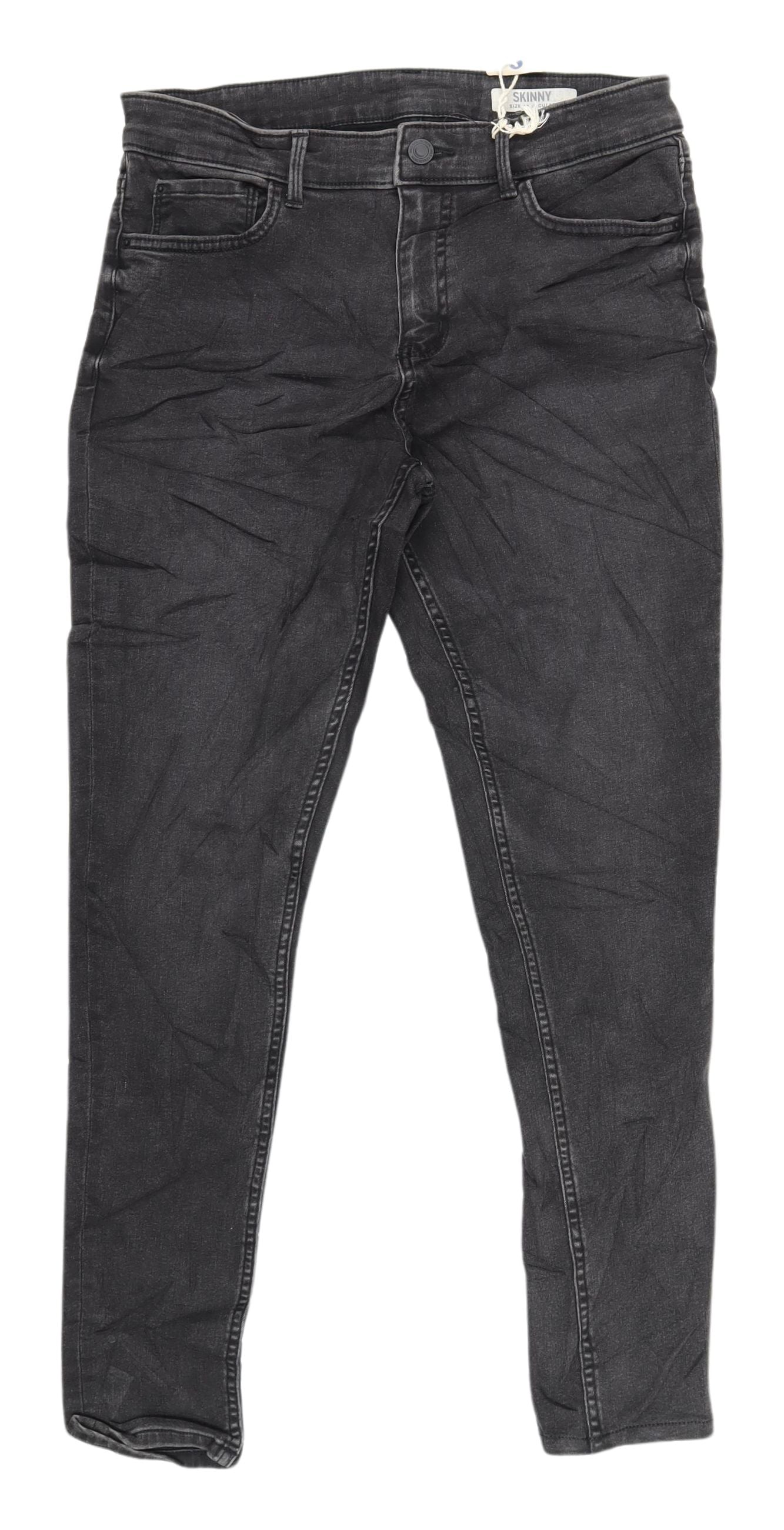Womens UK Size 12 Marks and Spencer Regular Fit Skinny Black Jeans