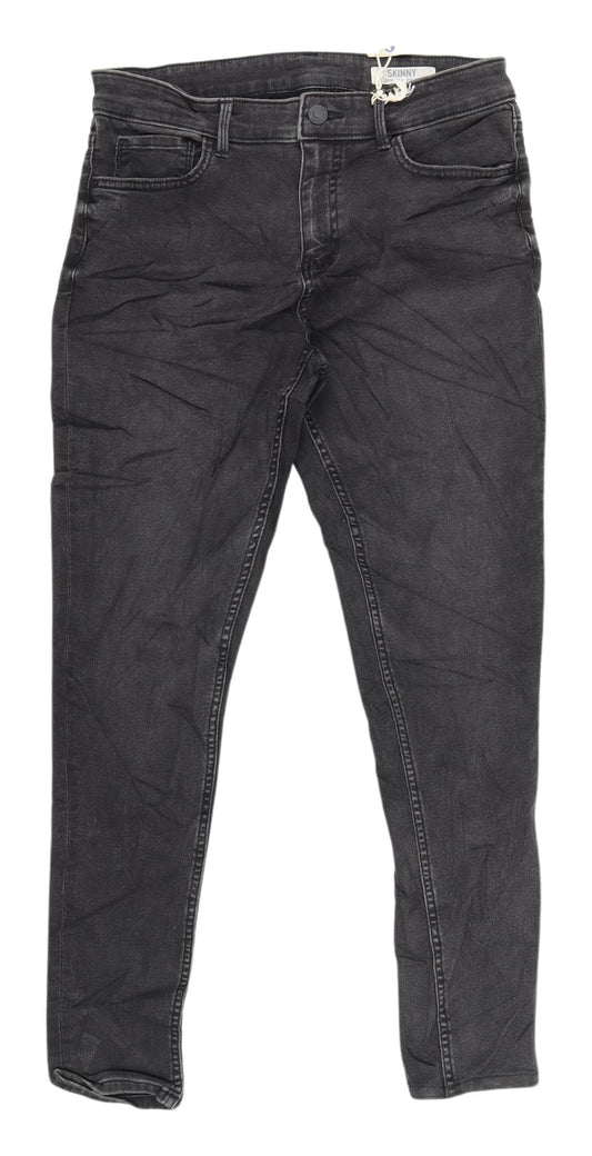 Womens UK Size 12 Marks and Spencer Regular Fit Skinny Black Jeans