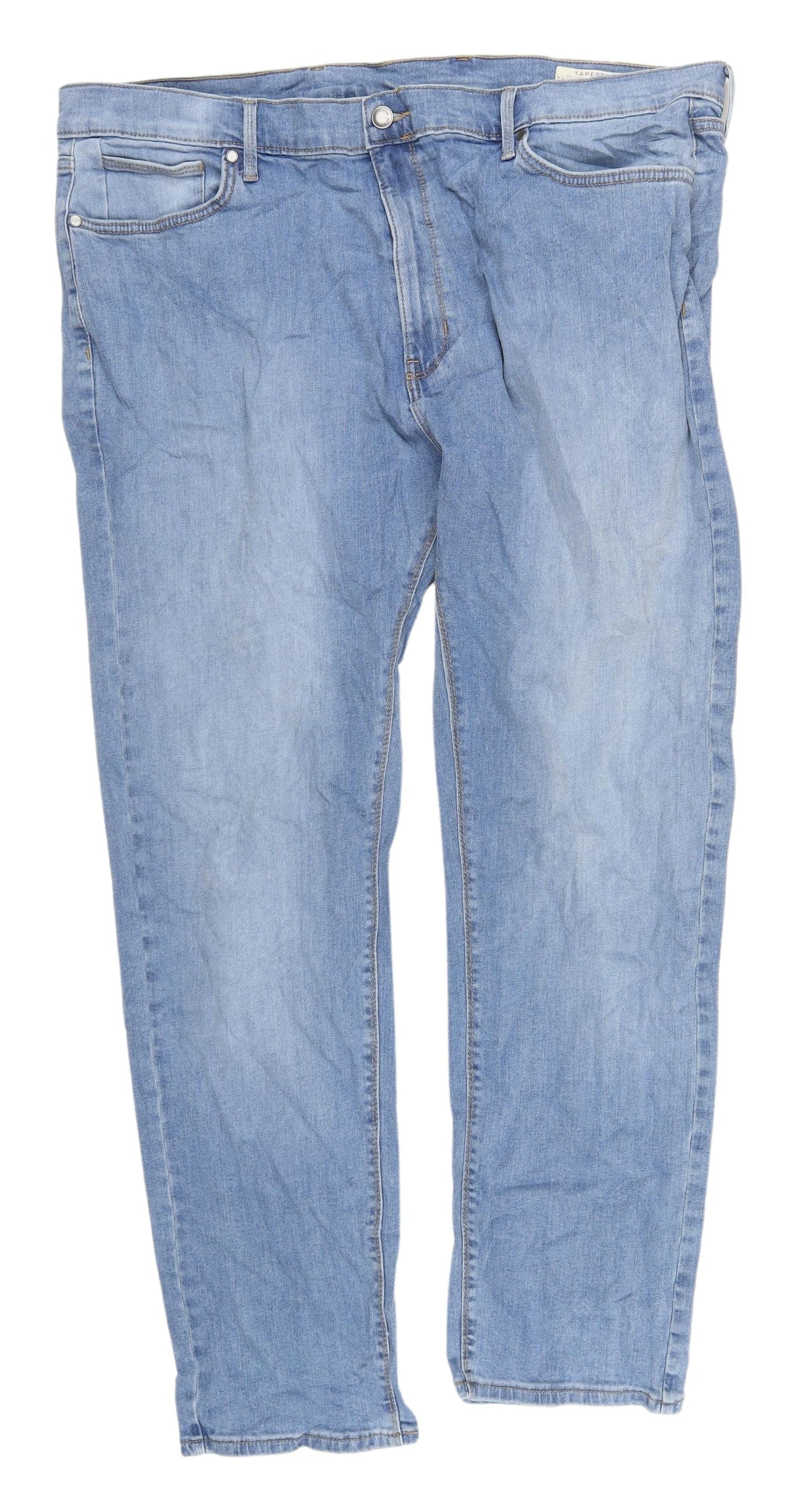 Marks and Spencer Men's Blue Tapered Jeans XL