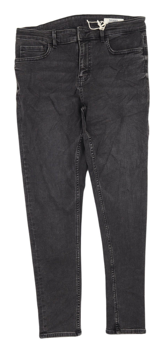 Womens UK Size 12 Marks and Spencer Regular Fit Skinny Black Jeans