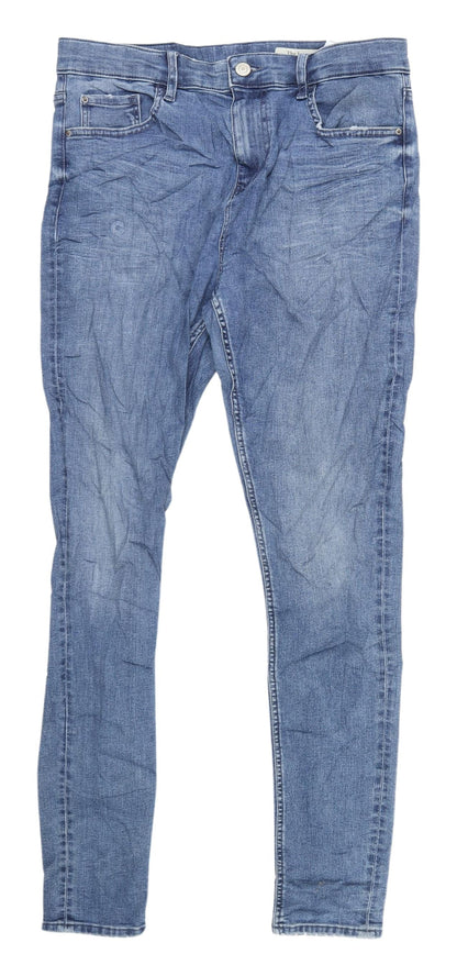 Womens UK Size 12 Marks and Spencer Slim Fit Skinny Blue Jeans