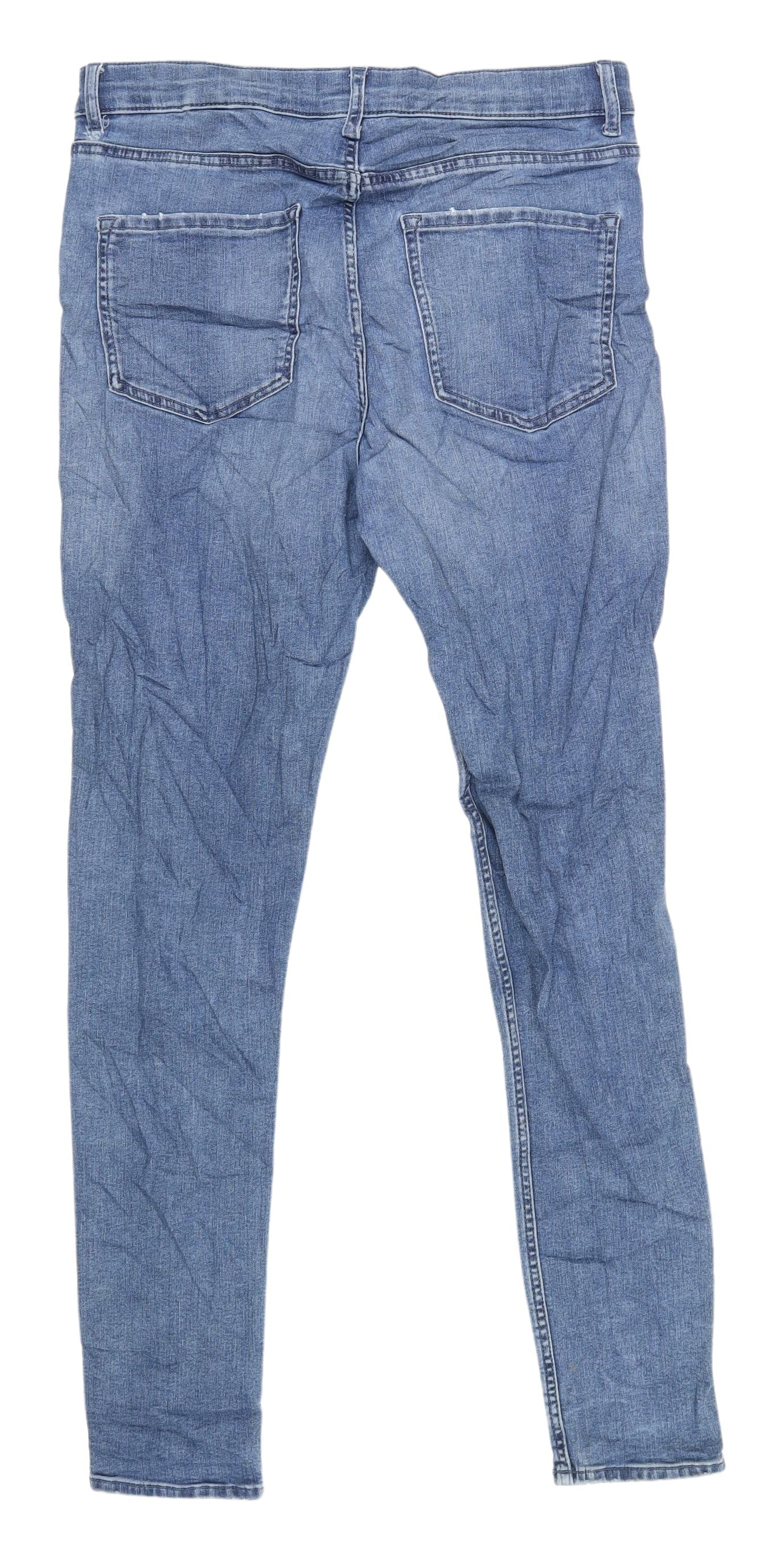 Womens UK Size 12 Marks and Spencer Slim Fit Skinny Blue Jeans