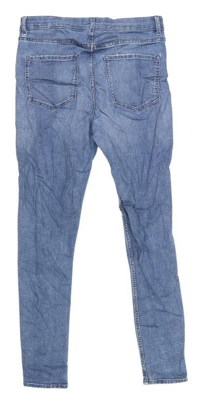 Womens UK Size 12 Marks and Spencer Slim Fit Skinny Blue Jeans