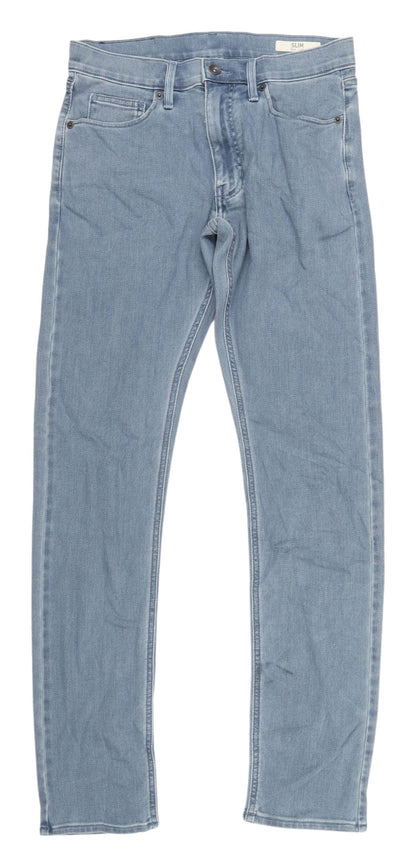 Marks and Spencer Men's Slim Fit Light Blue Jeans, Size 30