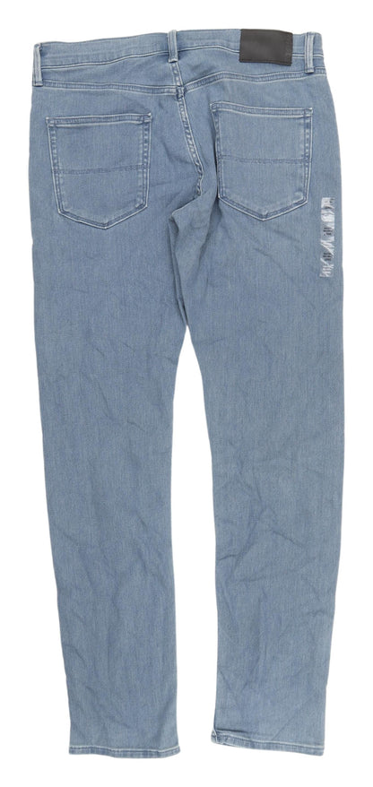 Marks and Spencer Men's Slim Fit Blue Jeans L