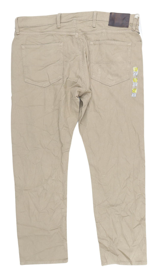 Marks & Spencer Men's Beige Slim Straight Jeans Size 38