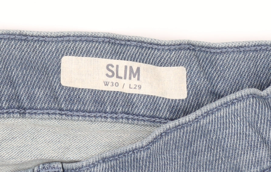 Marks and Spencer Men's Blue Slim Jeans