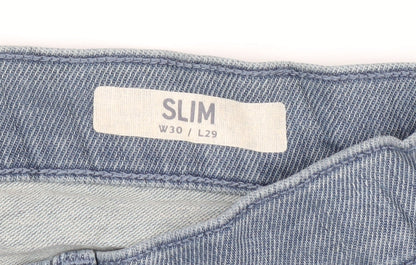 Marks and Spencer Men's Blue Slim Jeans