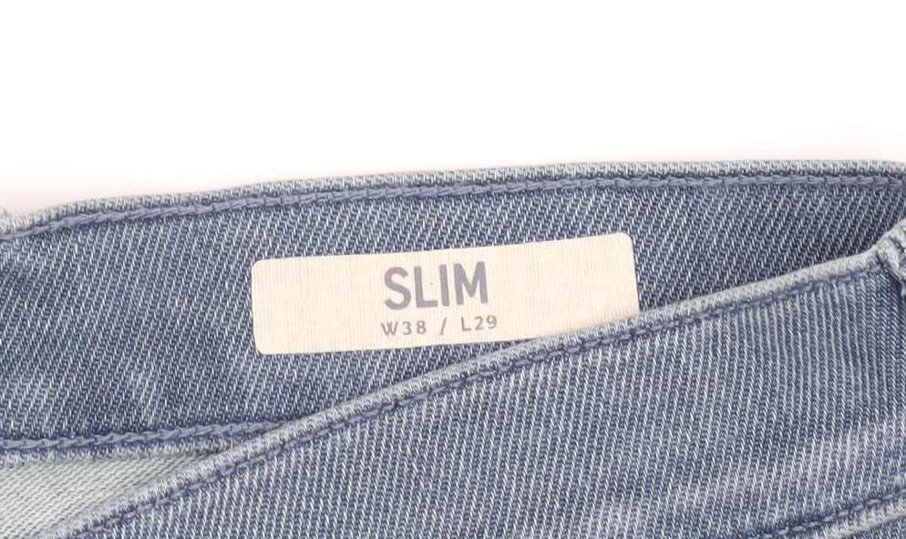 Marks and Spencer Men's Blue Slim Jeans, L