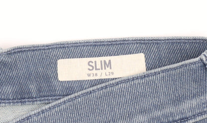 Marks and Spencer Men's Blue Slim Jeans, L