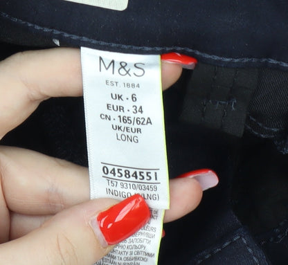 Womens UK Size 6 Marks and Spencer Slim Fit Skinny Blue Jeans
