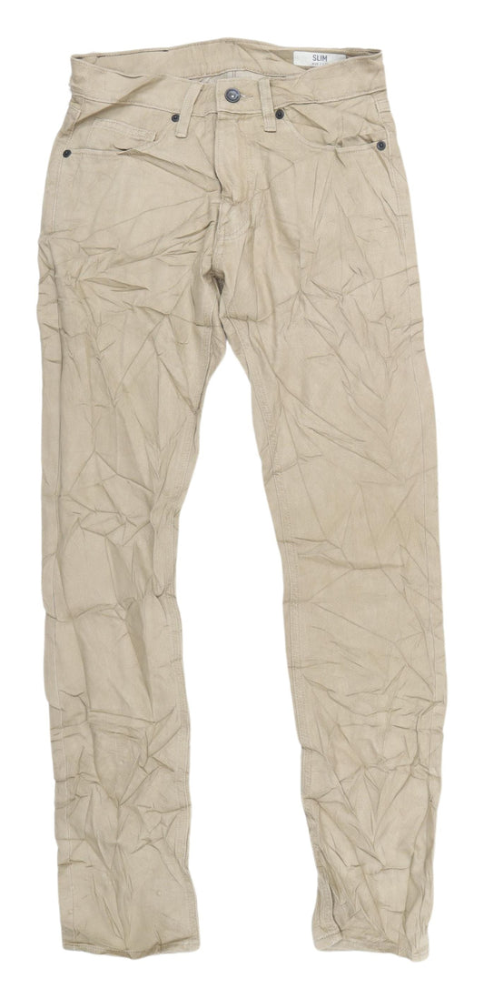 Marks and Spencer Men's Beige Slim Jeans