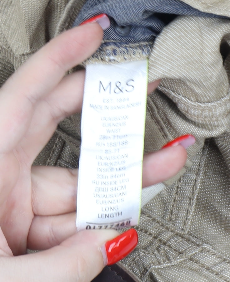 Marks and Spencer Men's Beige Slim Jeans