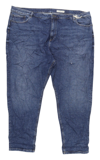 Womens UK Size 6 Marks and Spencer Relaxed Fit Straight Blue Jeans