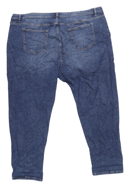 Womens UK Size 6 Marks and Spencer Relaxed Fit Straight Blue Jeans