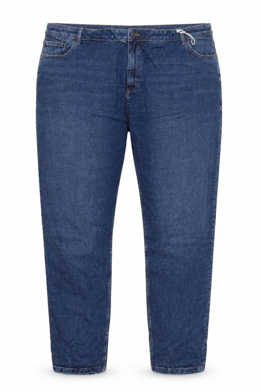 Front view of Marks & Spencer Blue Relaxed Straight Jeans, size 32