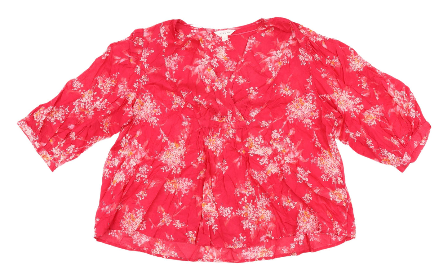 Womens UK Size L Marks and Spencer Pink Tunic Blouse