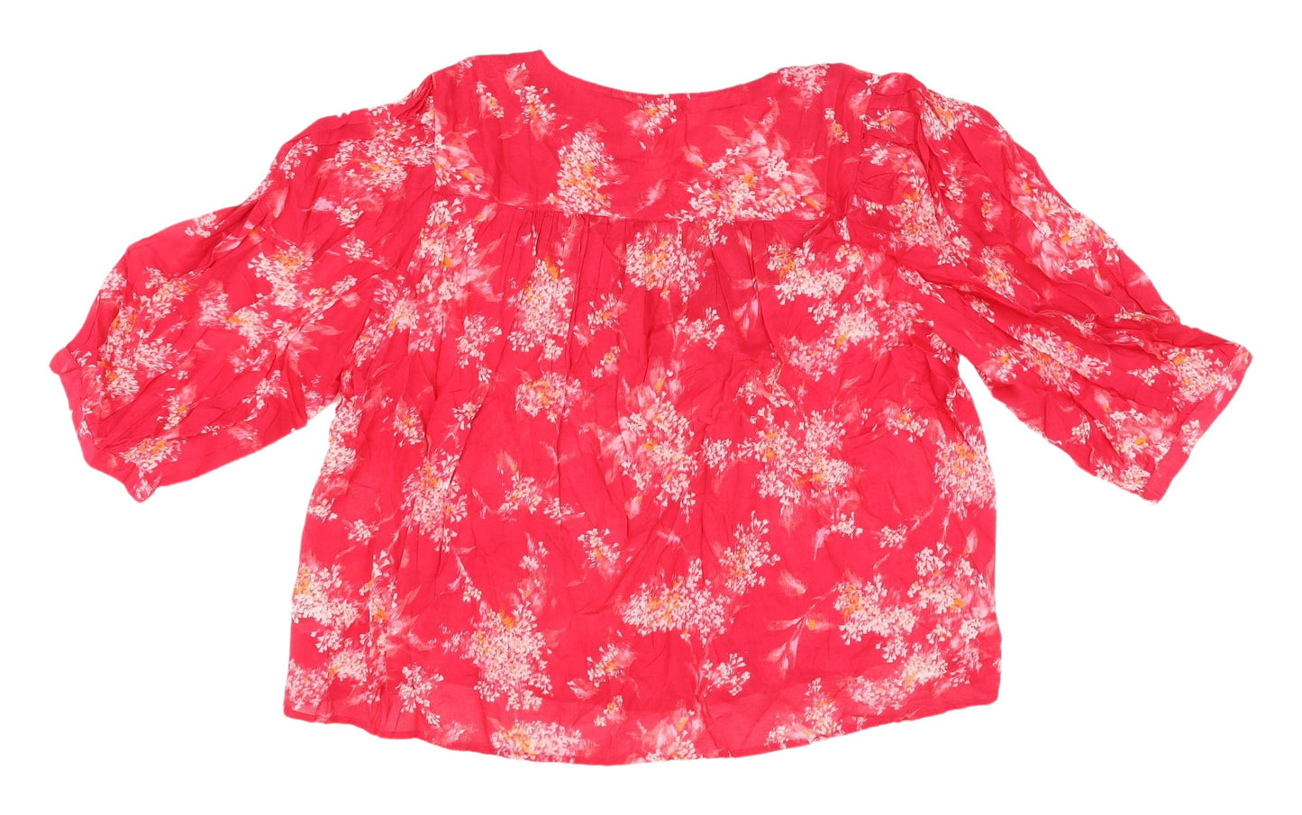 Womens UK Size L Marks and Spencer Pink Tunic Blouse