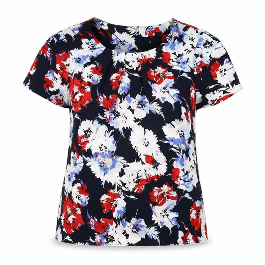 Womens UK Size 14 Bonmarché Multicoloured Basic T-Shirt
