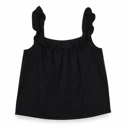 Very Women's Black Tank Top Size 16 Square Neck Sleeveless