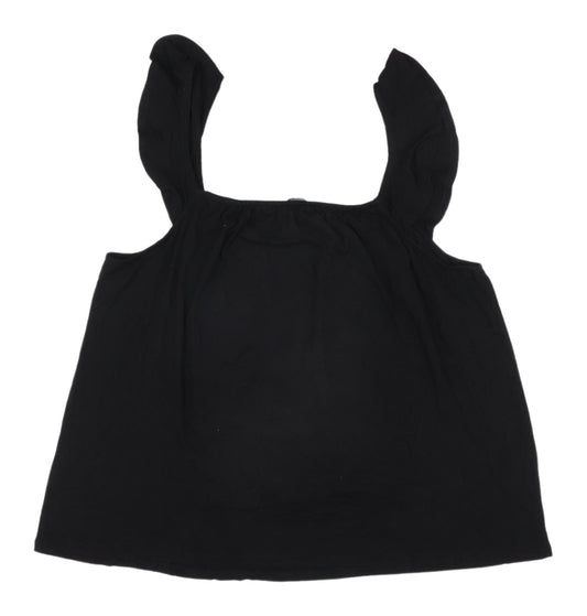 Womens UK Size 16 By Very Black Basic Tank
