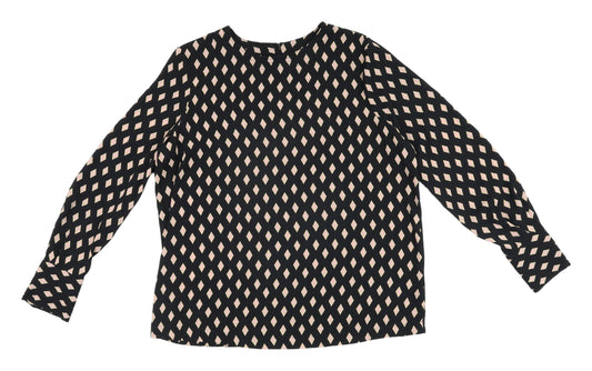 Womens UK Size 12 Marks and Spencer Black  Blouse