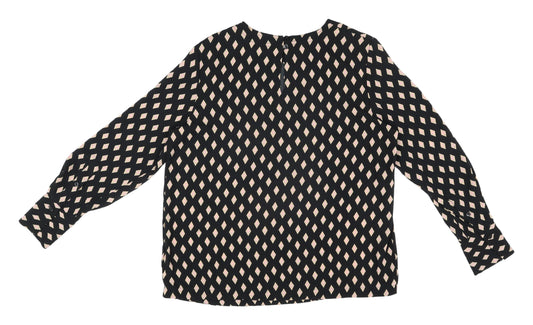 Womens UK Size 12 Marks and Spencer Black  Blouse