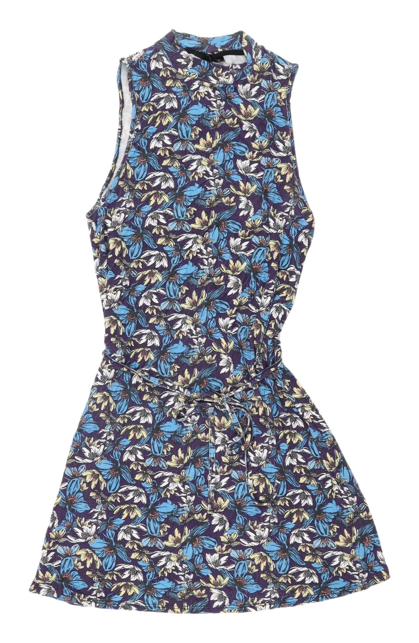 Womens UK Size 8 Topshop Multicoloured Tunic Tank
