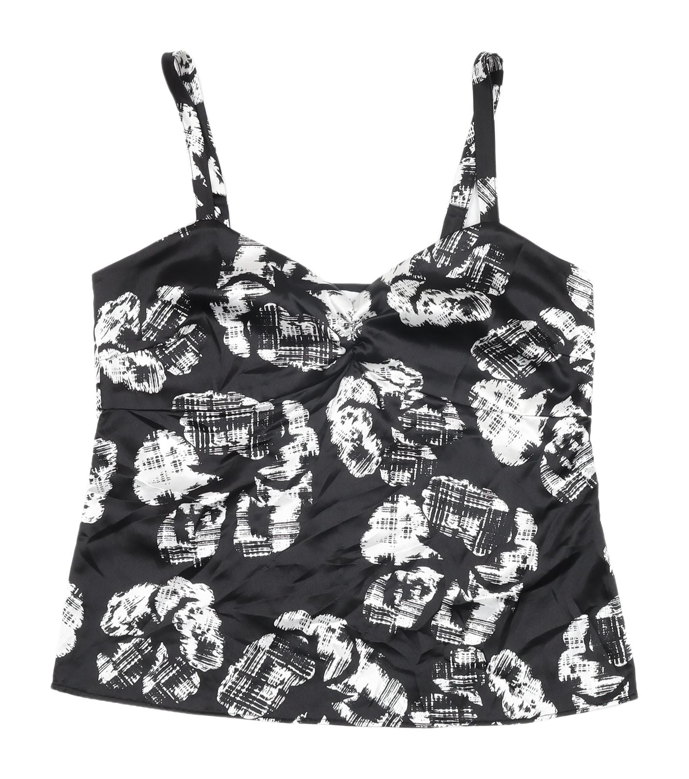 Womens UK Size 10 Debenhams Black Camisole Tank