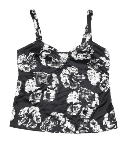 Womens UK Size 10 Debenhams Black Camisole Tank