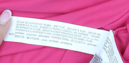 Womens UK Size S Zara Pink Basic Blouse