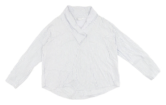 Womens UK Size XL Zara Blue Basic Button-Up